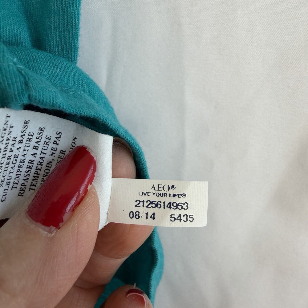 American Eagle Womens Double Strap Tank Top Green 2014 Small - Picture 8 of 9